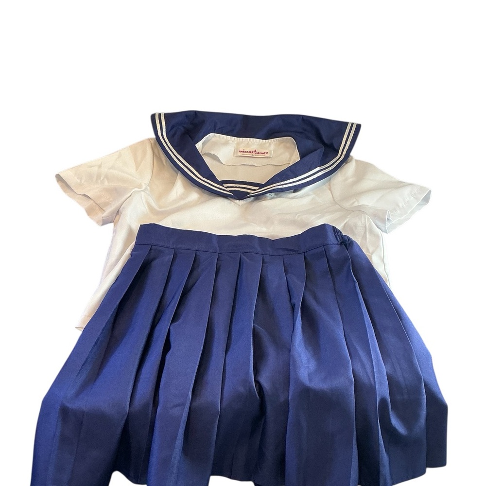 Navy and White Kids Matching Set size large